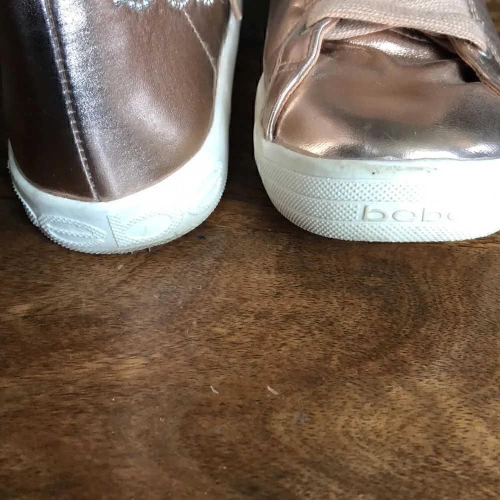 Bebe vintage glitter high tops size 9